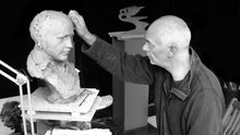 The Dream of Speed. In the studio, clay provides great fluidity and allows for changes to be made as the likeness develops.